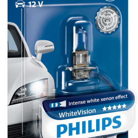Philips White Vision H3 pære +60% mere lys (1 stk)
