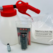 Sodablæser Starter kit fra Jwl, består af 4 dele