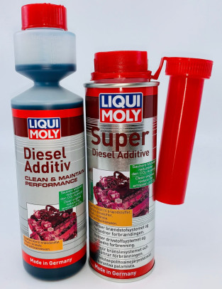 Diesel additiver, 1x Super Diesel Additiv + 1x Diesel additiv med dosering, begge fra Liqui Moly