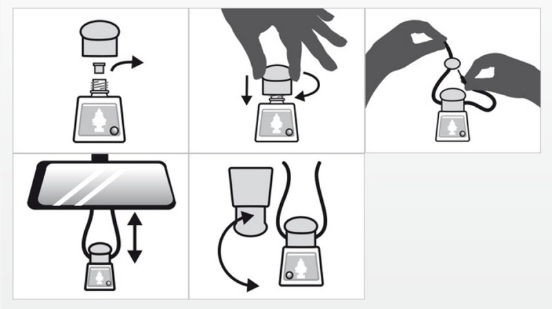 brugsanvisning af Air Freshener Bottles fra Wunder-Baum