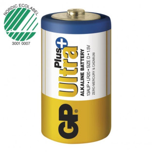 13AU / LR20 / D Alkaline batteri fra GP model Ultra Plus