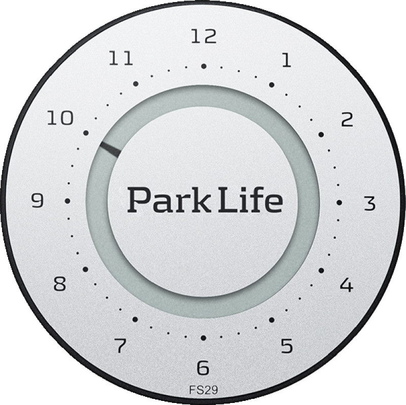 Park Life parkerings ur i farven Titanium Silver fra Danske Needit