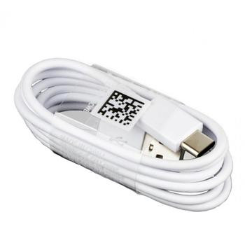 1m. hvid, ladekabel til USB-C enheder, med USB-A/USB-C stik