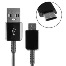 Ladekabel USB-A til USB-C Samsung, Datakabel, 1m, Sort