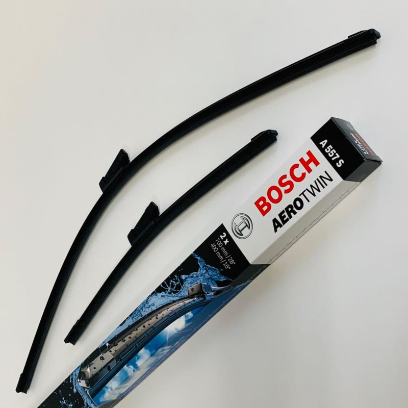 A557S Bosch AeroTwin Viskerblade sæt, 700 + 400mm lange viskere med 16mm montage
