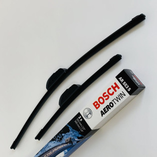 AR553S Bosch AeroTwin Viskerblade sæt, 550 & 340mm lange viskere, monteres via Krog