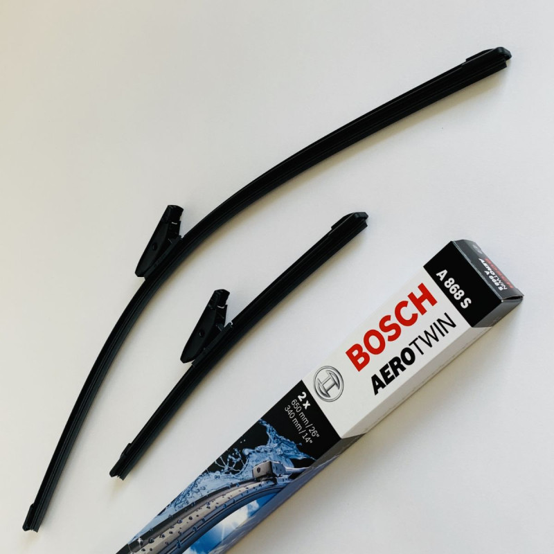 A868S Bosch AeroTwin Viskerblade sæt, 650 & 340mm lange passer til Renault Captur