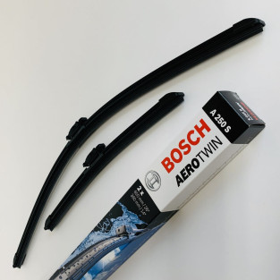 A250S Bosch AeroTwin Viskerblade sæt, 650+360mm lange viskere A250S Bosch AeroTwin Viskerblade sæt, 650+360mm lange viskere