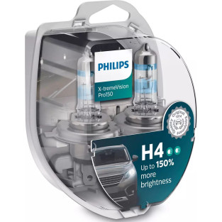 12342XVPS2 H4 Philips X-TremeVision Pro150 med +150% mere lys - KN-Auto.dk