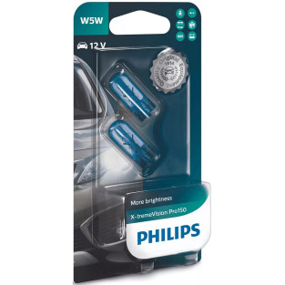 12961XVPB2 W5W Philips X-TremeVision Pro150 med +150% mere lys - Viskerbladet.dk 12961XVPB2 W5W Philips X-TremeVision Pro150 med +150% mere lys - Viskerbladet.dk