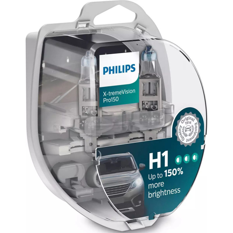 12258XVPS2 H1 Philips X-TremeVision Pro150 med +150% mere lys - Viskerbladet.dk