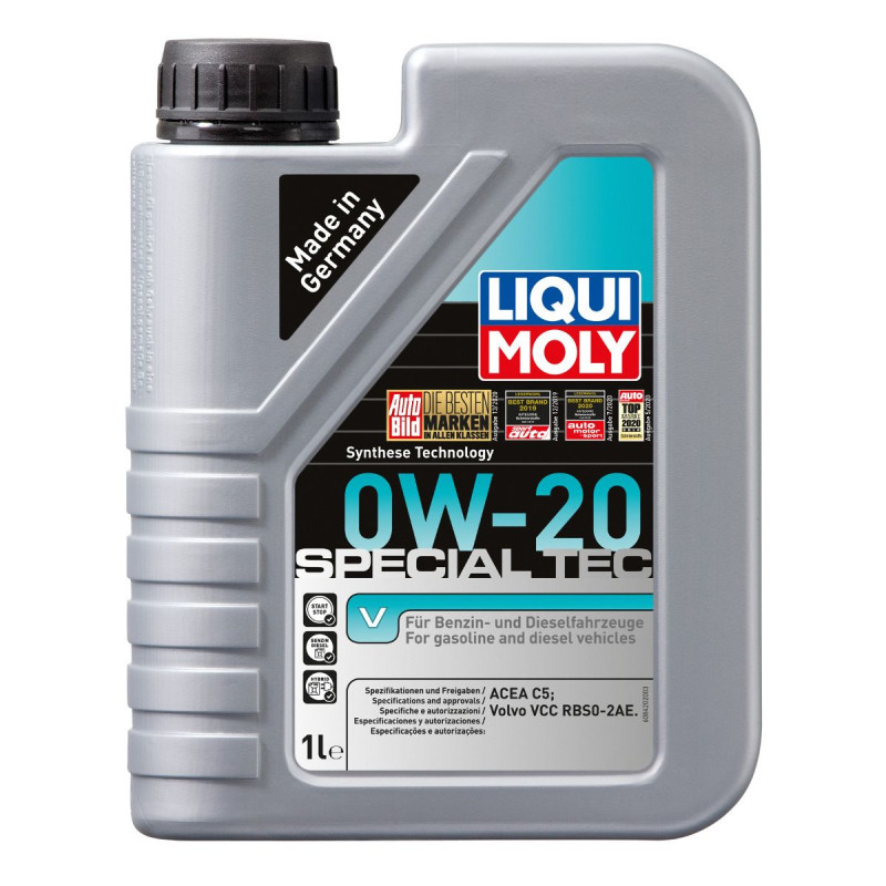 0w20 Special tec V fra Tyske Liqui Moly, i 1 liters dunk