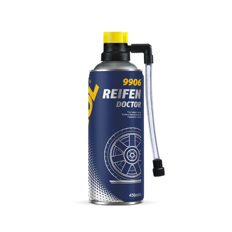 Lappespray / Dækpilot / Punkteringsspray, 450ml fra Mannol