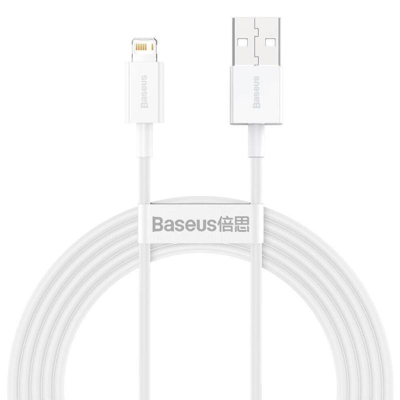 Baseus ladekabel til Apple enheder. Med USB-A / Lightning stik - 2m lang