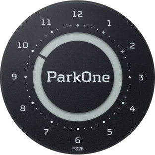ParkOne 2 parkerings ur i farven Carbon Black fra Danske Needit