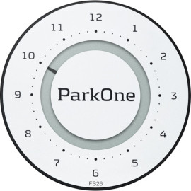 ParkOne 2 parkerings ur, Alpine White (FS26) fra Needit