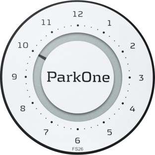 ParkOne 2 parkerings ur i farven Alpine White fra Danske Needit ParkOne 2 parkerings ur i farven Alpine White fra Danske Needit