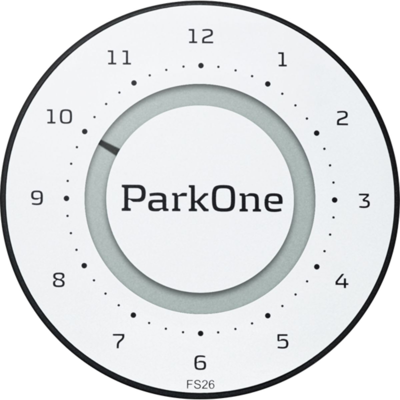 Billede af ParkOne 2 parkerings ur, Alpine White (FS26) fra Needit