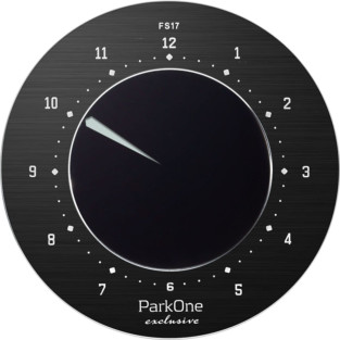 ParkOne Exclusive parkerings ur i farven Black fra Danske Needit