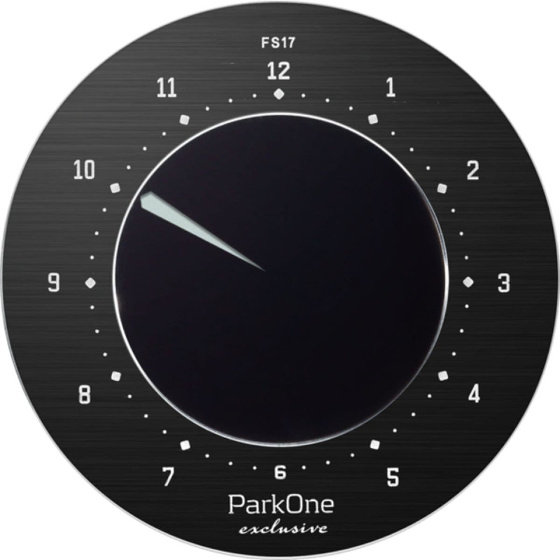 ParkOne Exclusive parkerings ur i farven Black fra Danske Needit
