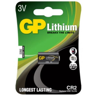 CR2 / CR15H270 GP Lithium Pro batteri (3 volt) i blisterpakke