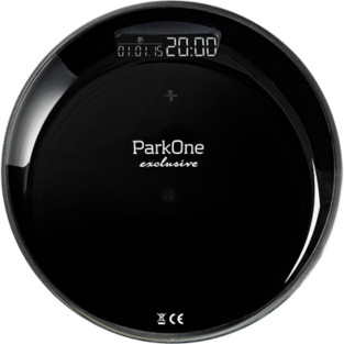 ParkOne Exclusive parkerings ur, set fra bagsiden, sort farve - Viskerbladet.dk