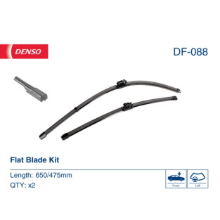 DF-088 Denso Fladblades / Vinduesvisker / Viskerblade sæt 650+475mm lange