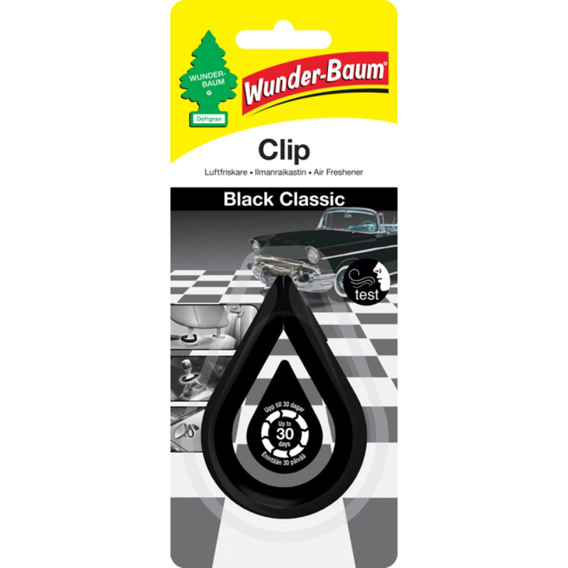 Black Classic Dufte Clip Fra Wunderbaum