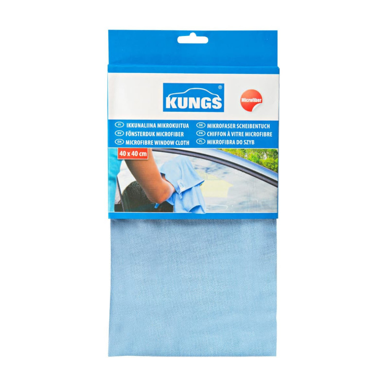 Microfiberkluden som er perfekt til alt glas, spejle og dermed også bilens ruder