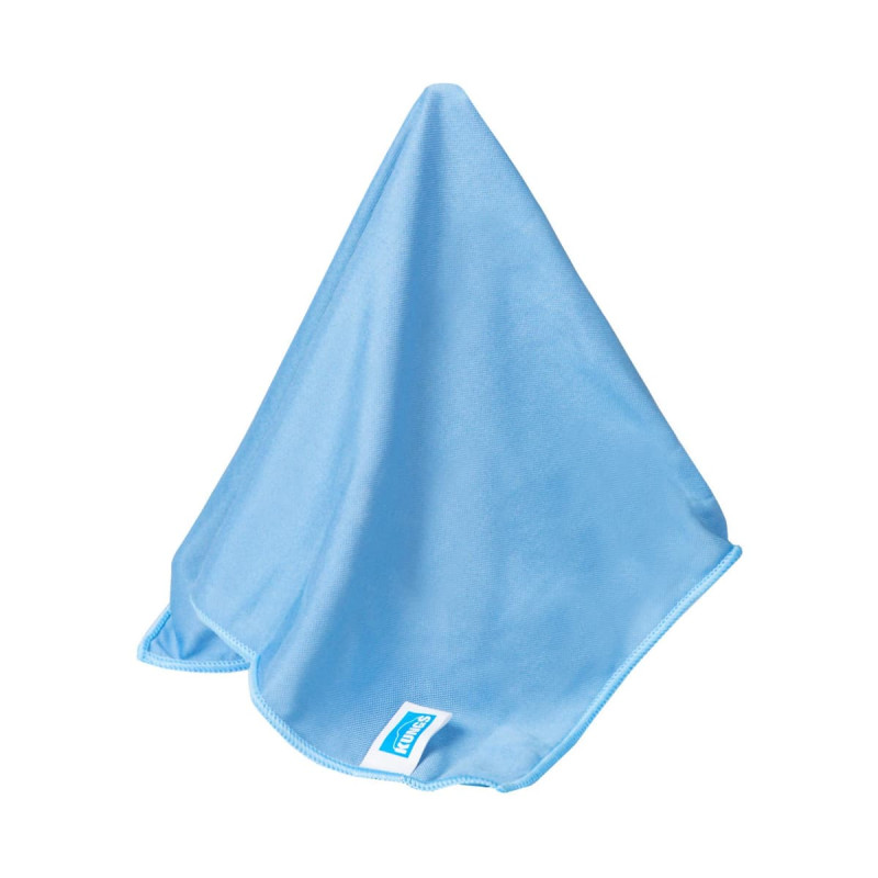 Microfiberklud på 40x40cm som beregnet til glas