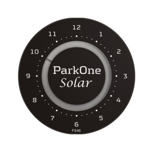 Parkone Solar, sort, p-ur med solceller og genopladeligt batteri Parkone Solar, sort, p-ur med solceller og genopladeligt batteri