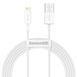 Ladekabel til Apple, Lightning-USB, Datakabel, 1m, Hvid