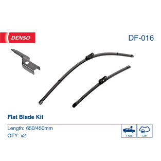 DF-016 Denso fladblade, viskerblade / vinduesvisker kit som passer til mange forskellige VW modeller, samt flere andre