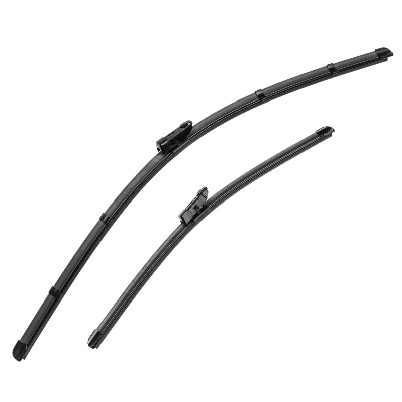 DF-077 Denso fladblade, viskerblade / vinduesvisker sæt som passer til mange forskellige VW modeller, samt flere andre