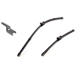 DF-053 Denso fladblade, viskerblade / vinduesvisker sæt som passer til Toyota Avensis T27 fra årg. 2008 og frem