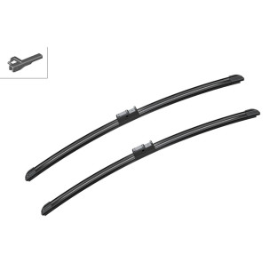 A925S Bosch AeroTwin Viskerblade / Vinduesvisker sæt som begge er 530mm lange og passer til Skoda SuperB (3U4) m.fl.