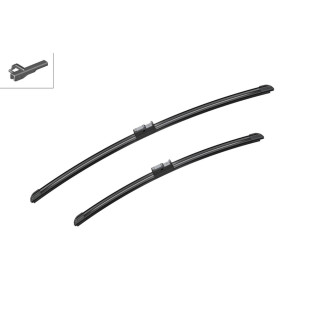 A936S Bosch AeroTwin Viskerblade / Vinduesvisker sæt 600+475mm lange. Passer til Skoda Octavia (1Z3/1Z5) & VW Golf 4 fra årg. 10/2003 og frem til og med 10/2005 m.fl. A936S Bosch AeroTwin Viskerblade / Vinduesvisker sæt 600+475mm lange. Passer til Skoda Octavia (1Z3/1Z5) & VW Golf 4 fra årg. 10/2003 og frem til og med 10/2005 m.fl.