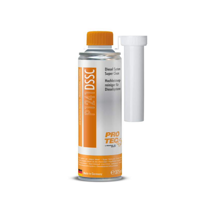 DSSC - Diesel System Super Clean additiv 375ml flaske med hældetud - fra tyske ProTec