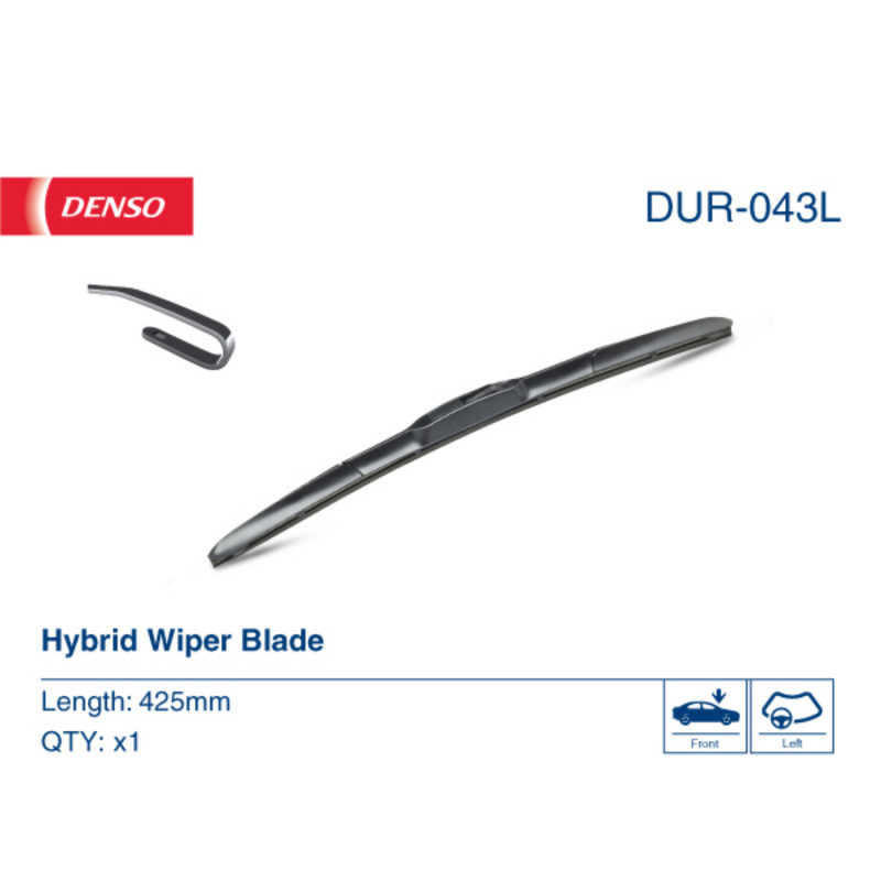 425mm lang Hybrid kvalitets visker DUR043L0003D / DUR-043L premium viskerblad fra Denso