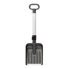 Sneskovl til med teleskop skaft i alu, super stærk kvalitet, 77-101cm lang