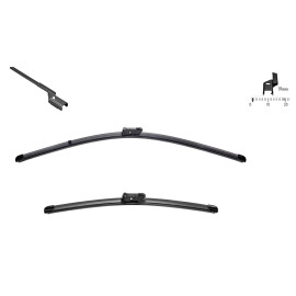 VF445 Valeo Silencio Viskerblade / Fladblade sæt 600+400mm