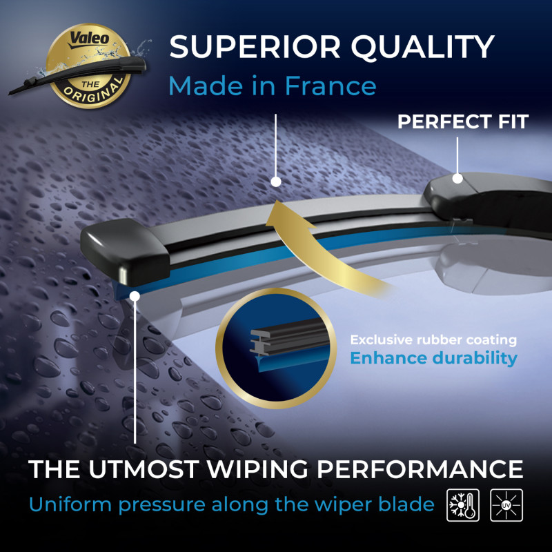 Valeo bagrudevisker - perfekt fit på bagruden af bilen.