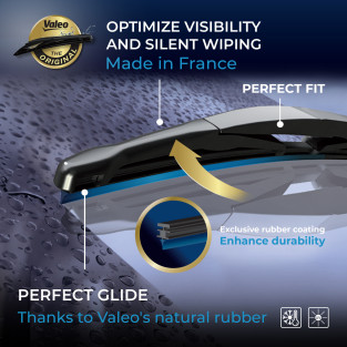 Valeo Silencio plast bagrudevisker - perfekt fit til bilen.