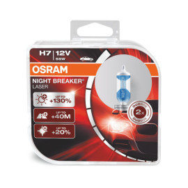 Osram NightBreaker Laser H7 pære +130% mere lys (2 stk)