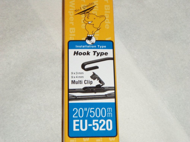 EU-520 = 20 incl / 500mm lang std. viskerblad fra Japanske NWB