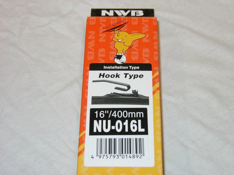 NU-016L = 16 incl / 400mm lang Luksus / Hybrid design visker fra Japanske NWB