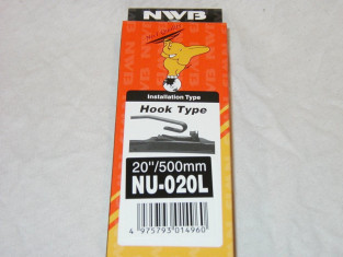 NU-020L = 20 incl / 500mm lang Luksus / Hybrid design visker fra Japanske NWB