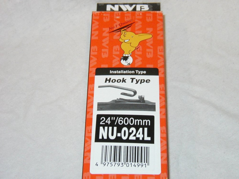 NU-026L = 26 incl / 650mm lang Luksus / Hybrid design visker fra Japanske NWB