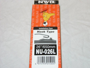 NU-026L = 26 incl / 650mm lang Luksus / Hybrid design visker fra Japanske NWB