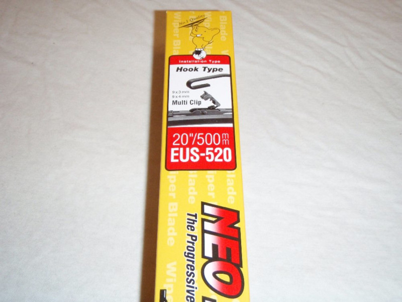 EUS-520 = 20 incl / 500mm lang std. viskerblad med vindspoiler fra Japanske NWB